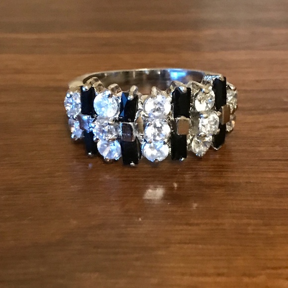 Multi-stone Statement ring in 18k white gold plated - Picture 6 of 8